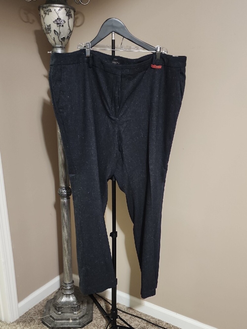Talbots Black Sparkle Straight Dress Pants